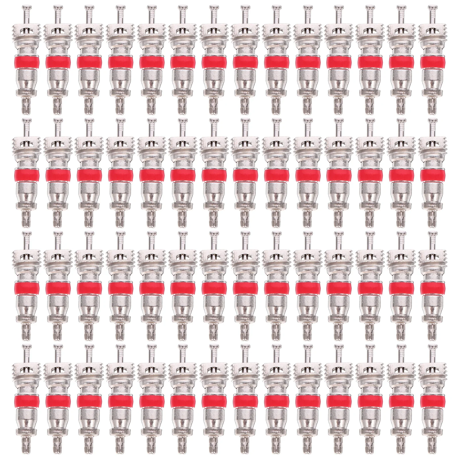 

200pcs Red Tire Valve Cores Durable Bike Motorcycle Repair Tool Reusable Sealing Core Leakproof Stem For Road Mountain Bikes
