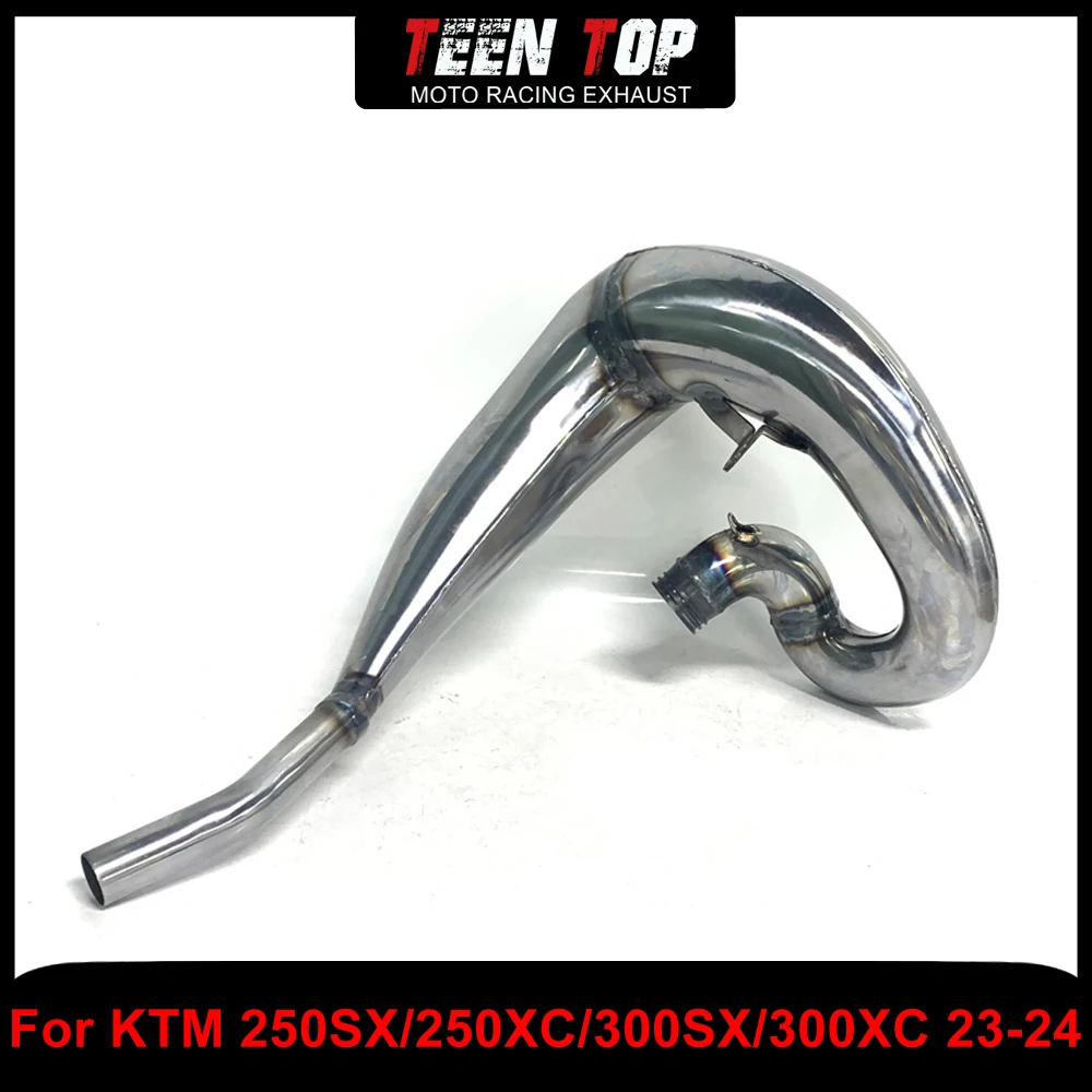 Offroad Bike Escape 30mm Exhaust Header For KTM 250 XC-W 300 XC-W Front Pipe Exhaust Elbow Dirt-bike 300SX 300XC 250SX 23-24