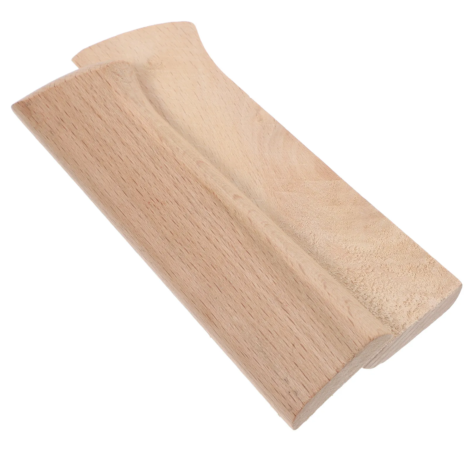 2Pcs Kitchen Knife Beechwood Handle Replacement Wooden Handle Clip Design Easy Installation Knife Repair Accessories