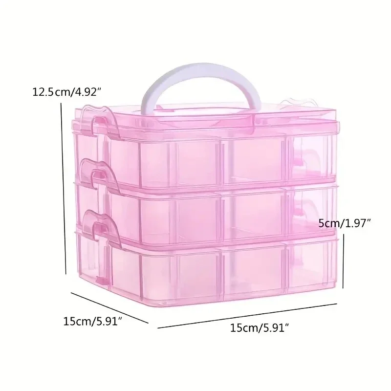 Transparent Jewelry Storage Boxs Large-capacity Finishing Boxes Necklace Ring Stud Earrings Storage Box Jewelry Box Ornament Box