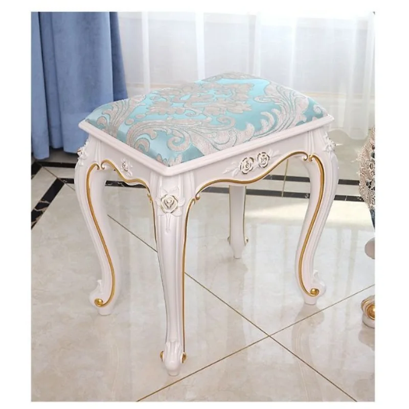 

Vanity Stool Shoe Changing Ottomans Multifunctional Eco-Friendly Nordic Solid ABS Plastic Stool for Home Decor Home Furniture