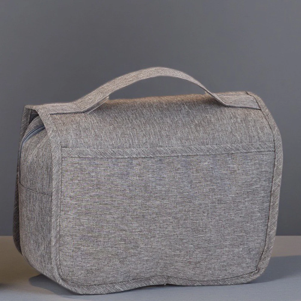 حقيبة مستحضرات تجميل للسفر قابلة للطي للرجال والنساء مع خطاف تعليق حقيبة أدوات الزينة المحمولة للإكسسوارات حاوية شامبو كاملة الحجم #2