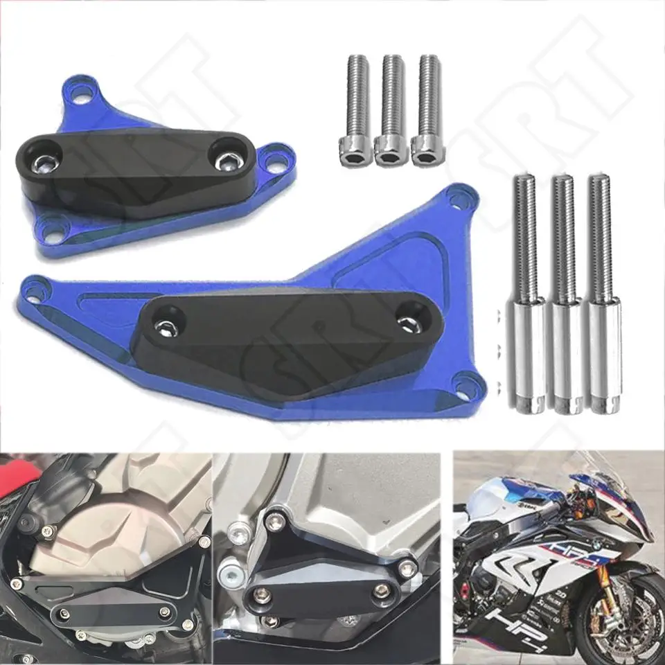 

For BMW S1000RR S1000XR S1000R HP4 S1000 R RR XR 2009-2018 Motorcycle Engine Stator Case Guard Crash Pad Protector Frame Sliders