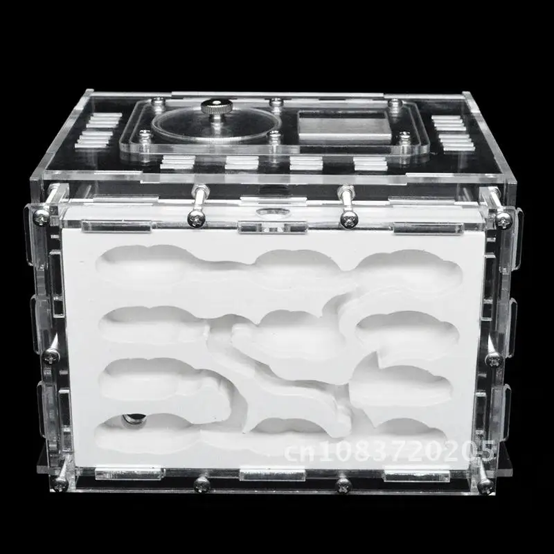 DIY Acrylic Ant Farm Gypsum Ecological Ant House for Pet Anthill Ant Nest Workshop with Feeding Area Insect Villa castle