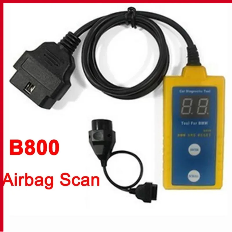 Newest  Airbag SRS Reset Scanner B800 OBD Diagnostic Tool Car Vehicle Airbag Car Electronic Repair Tool Drop Shipping LR10