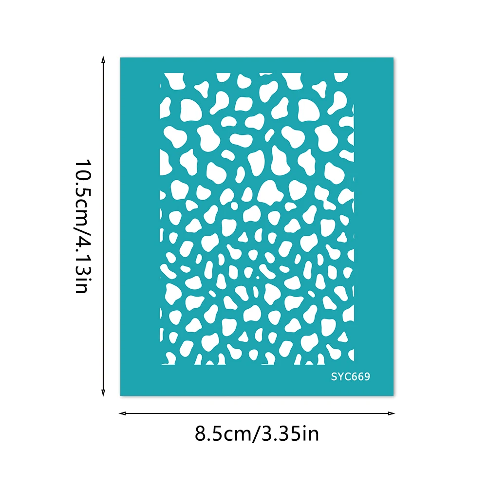 Reusable Silk Screen Stencils for Polymer Clay Flowers Leaves Geometric Pattern Silkscreen Printing for Jewelry Earrings DIY