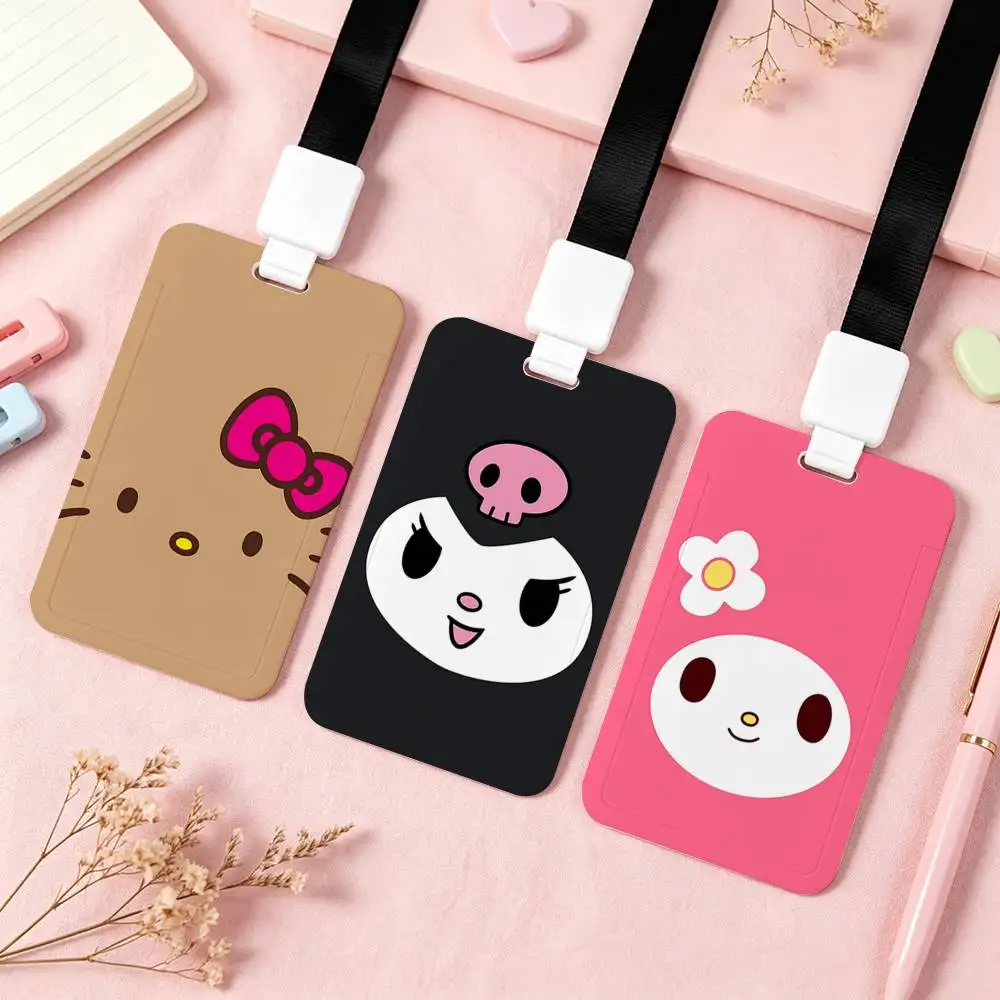 Sanrio Kawaii Collection NFC Contactless Sliding Card Sleeve For Student Cards, Bus Cards, ID Cards, And Work Permits