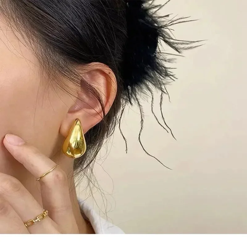 Легкие-позолоченные-серьги-гвоздики-ccb-с-каплями-воды-массивные-куполообразные-серьги-капли