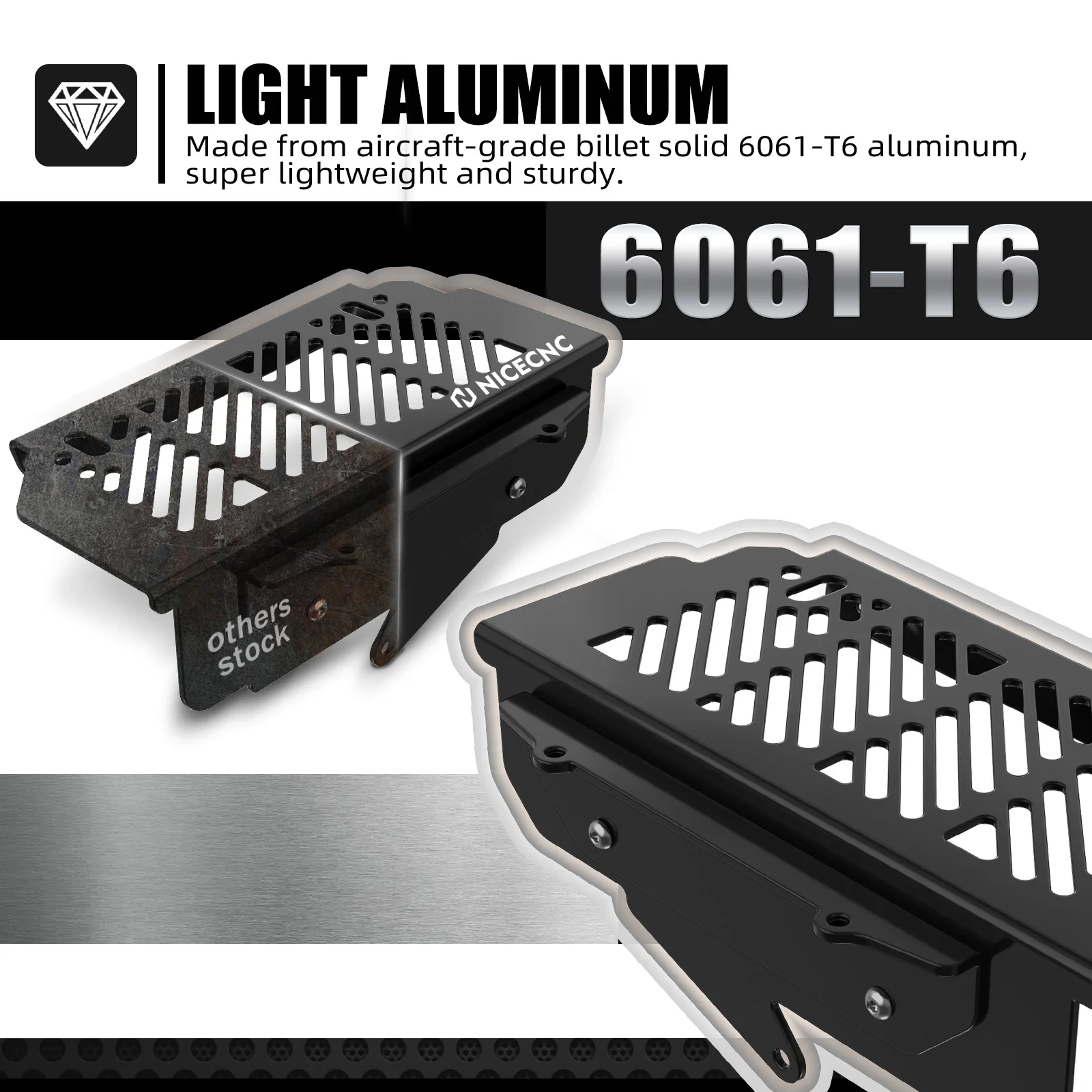 NICECNC Für KTM EXC 300 2017-2019 Kühlergrillschutz Grillprotektor Für KTM EXC-F 350 SX 125 SXF 450 XCW TPi Husqvarna TE300 – Detail 5