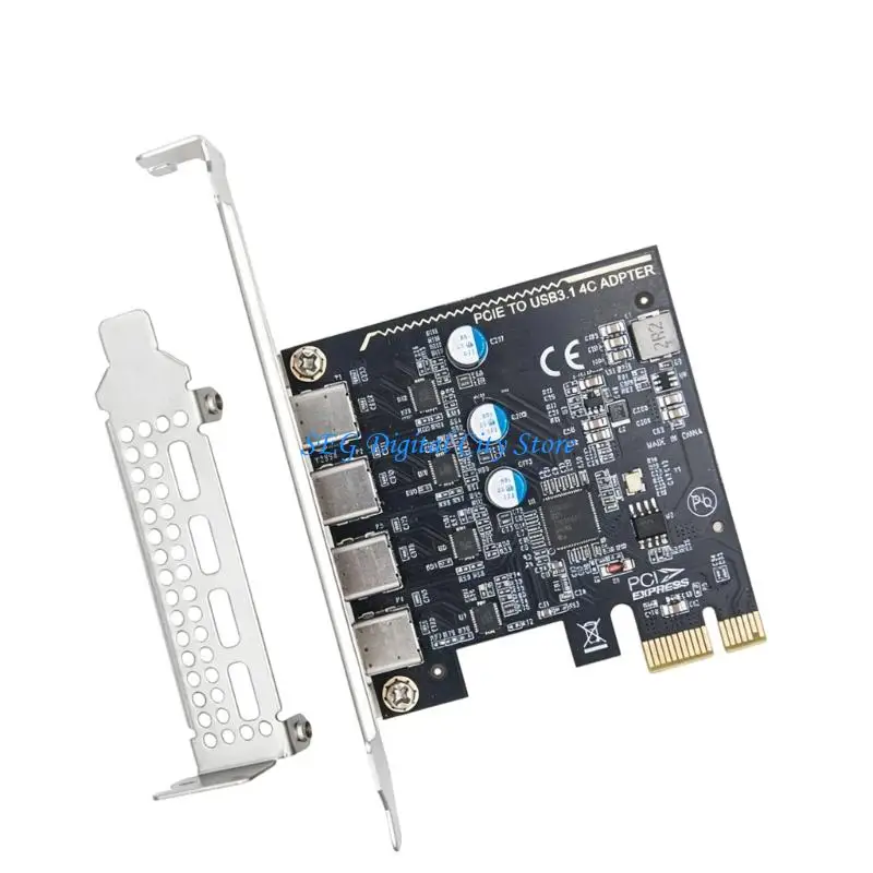 U75B PCIE to 4 Port Type C Expansion Card Internal Converter PCIE Expansion Card