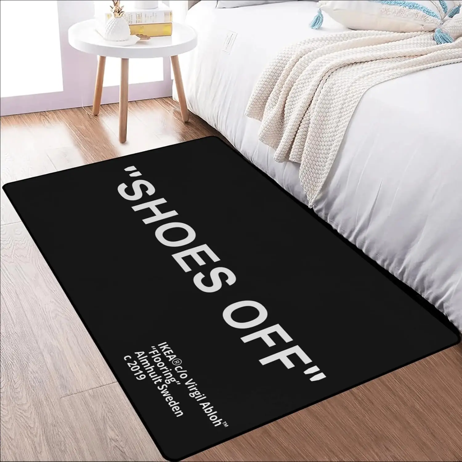 VIKAMA Einfache Haushalts-Eingangstür, wasserabsorbierende Türwascher, Samt, schmutzabweisend, für Wohnzimmer, Schlafzimmer, rutschfeste Matte