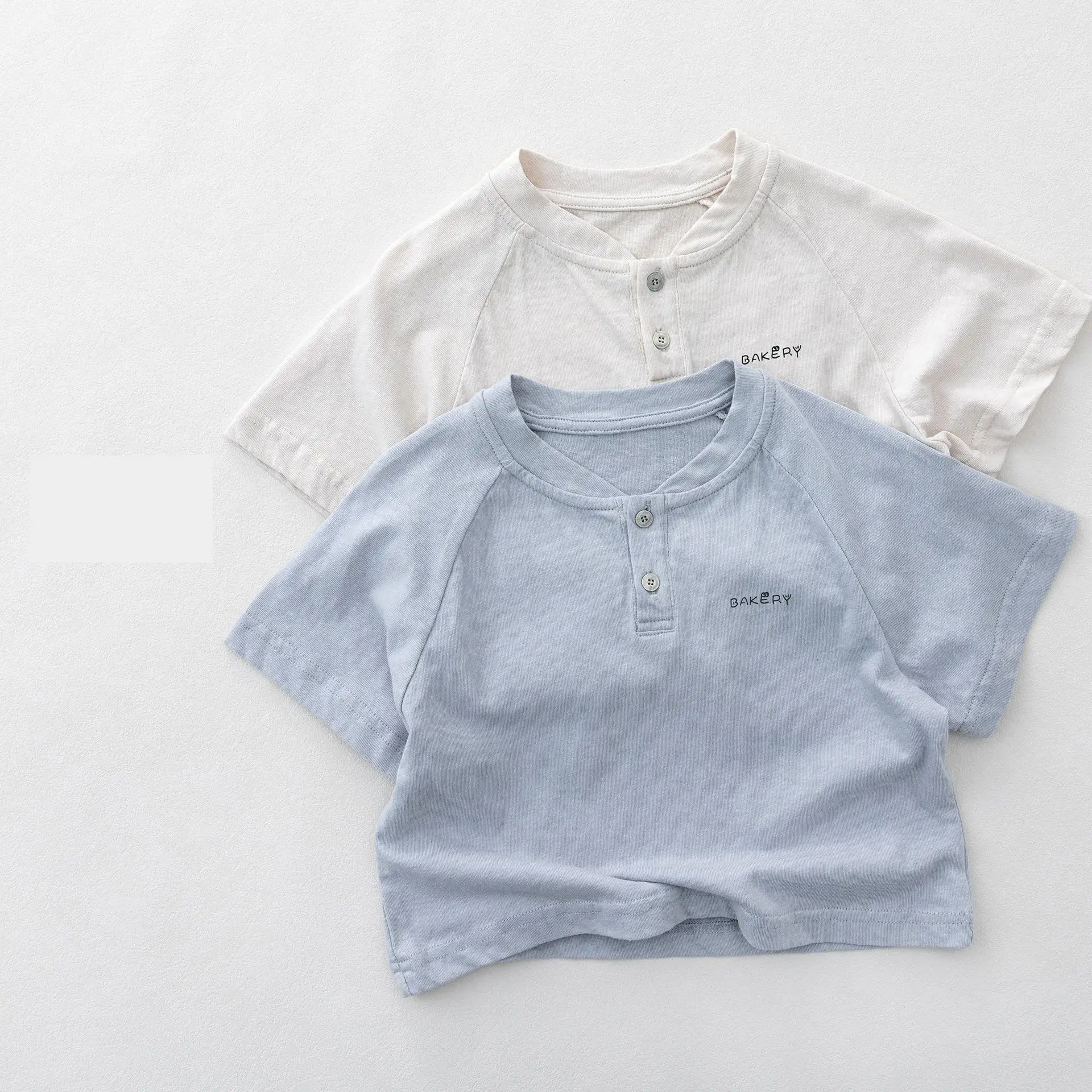 

2026 Summer New Children Short Sleeve T Shirts Baby Girls Simple Breathable Cotton Tee Toddler Boys Casual Tops Kids Clothes
