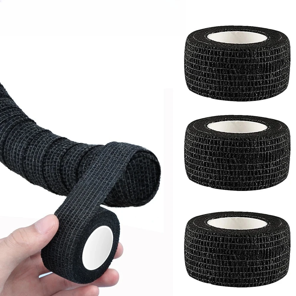 Elastic Bandage for Horizontal Bar Self-Adhesive Anti-Slip Sleeve Wrapped Straps for Dumbbell Barbell Anti Wear Protection
