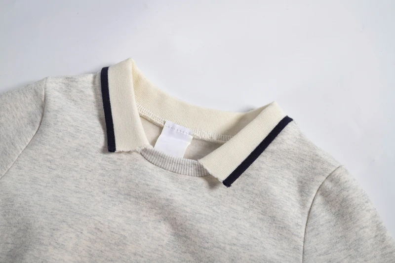 AS 2025 Sweatshirt für Kinder, Familien-passendes Set für Mädchen, kariertes Kleid, Jungenhemd und Baby-Strampler, Herbst- und Winterkleidung – Detail 13