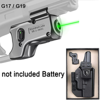 Only Fit Glock G17/G19/G19X/G23/G31/G32/G44/G45,Green,Red,Laser Sight,Not Provide Battery,Holster Combo Tailored,Right hand