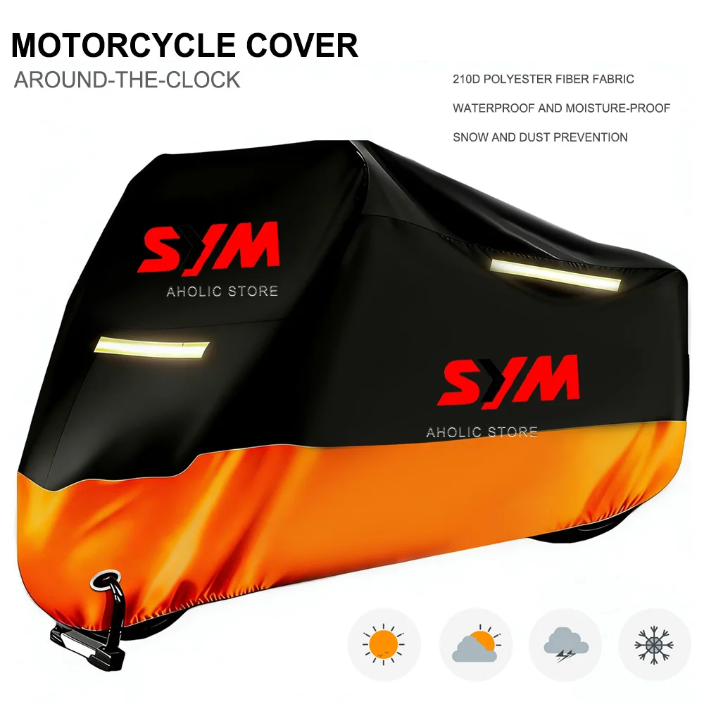Motorcycle Cover 210D Oxford Waterproof Outdoor Indoor Dustproof Snow Proof UV Protection For SYM Sym ADX Adx125 150 300 400