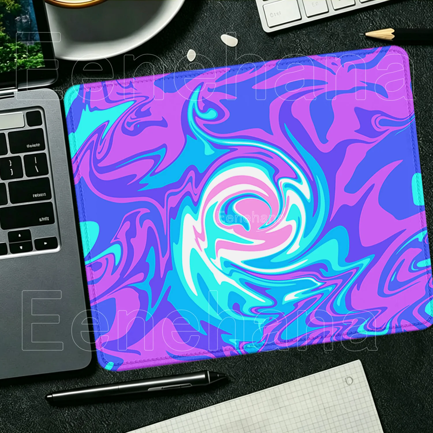 Vortex Fluid Strata Liquid Mouse Pad Small Size Square E-sports Office Gaming Rubber Antislip Base Mousepad HD Printing Desk Mat
