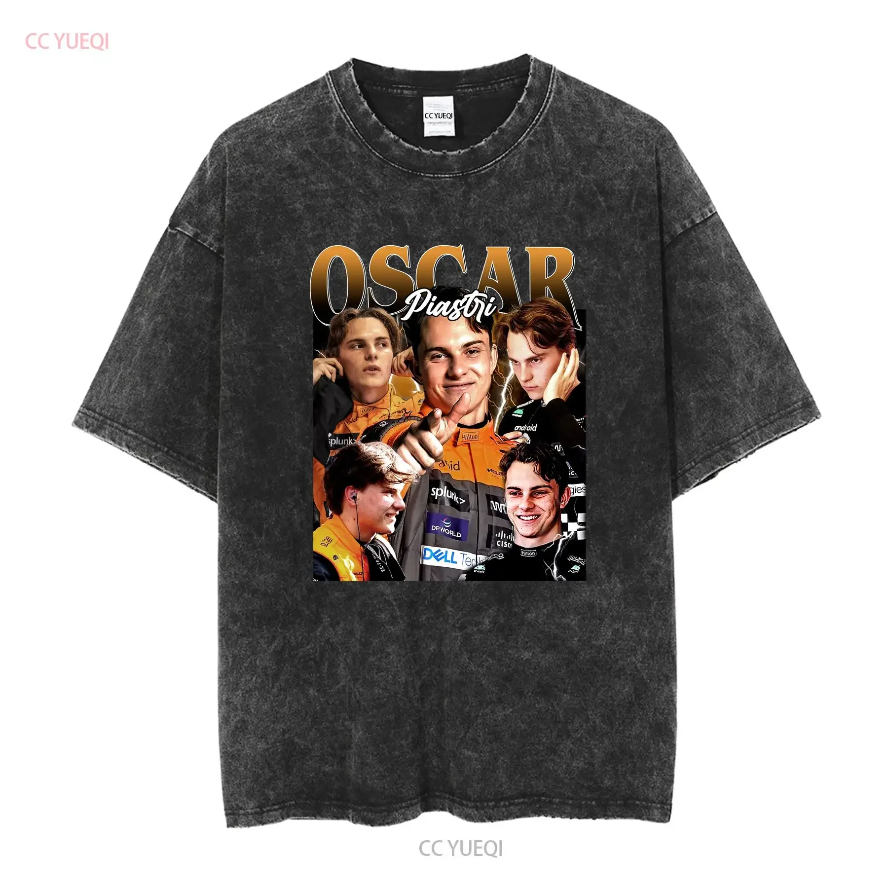 Limited Oscar Piastri Vintage T Shirt For Woman and Man  vintage Washed Comfortable Soft Casual homme Breathable graphic Unisex