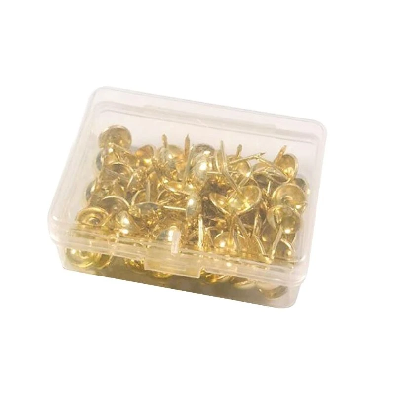 500Pieces Multifunctional Metal Thumbtacks for Office School Roundness Push Pins Office Tacks for Corkboard Furniture