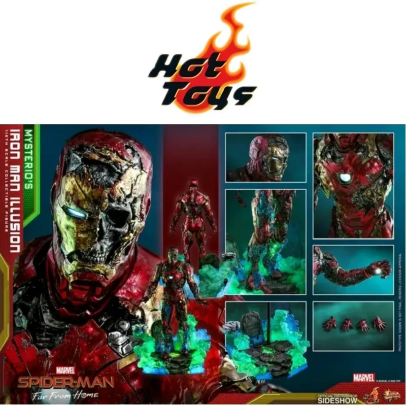 

In Stock Hot Toys Ht Mms580 1/6 Mysterio'S Iron Man Illusion Version Action Figure Spider-Man Far From Home Marvel Soldier Gift