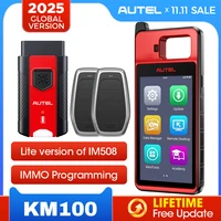 Autel MaxiIM KM100 herramienta inmovilizador de programación de llaveros 2 uds Autel IKEY para generación de llaves de los años 60 OBD IMMO aprendizaje de llaves en un 99% de coche