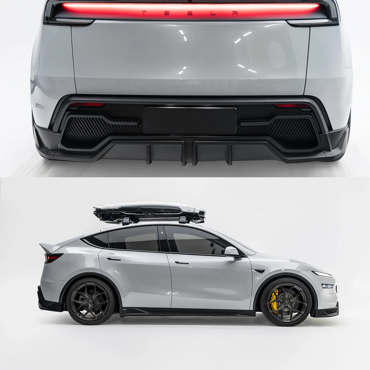 For 2025 Tesla Model Y Juniper Front Bumper Splitter Lip Rear Bumper Lip Car Accessories Tuning Body Kit Exterior Parts