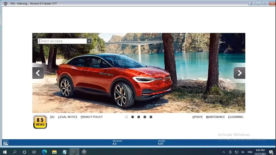

ETK A 8.5 Group Vehicles Electronic Parts Catalogue until 2024 years For V/W+AU/DI+SE/AT+SKO/DA etka 8.5 +install video
