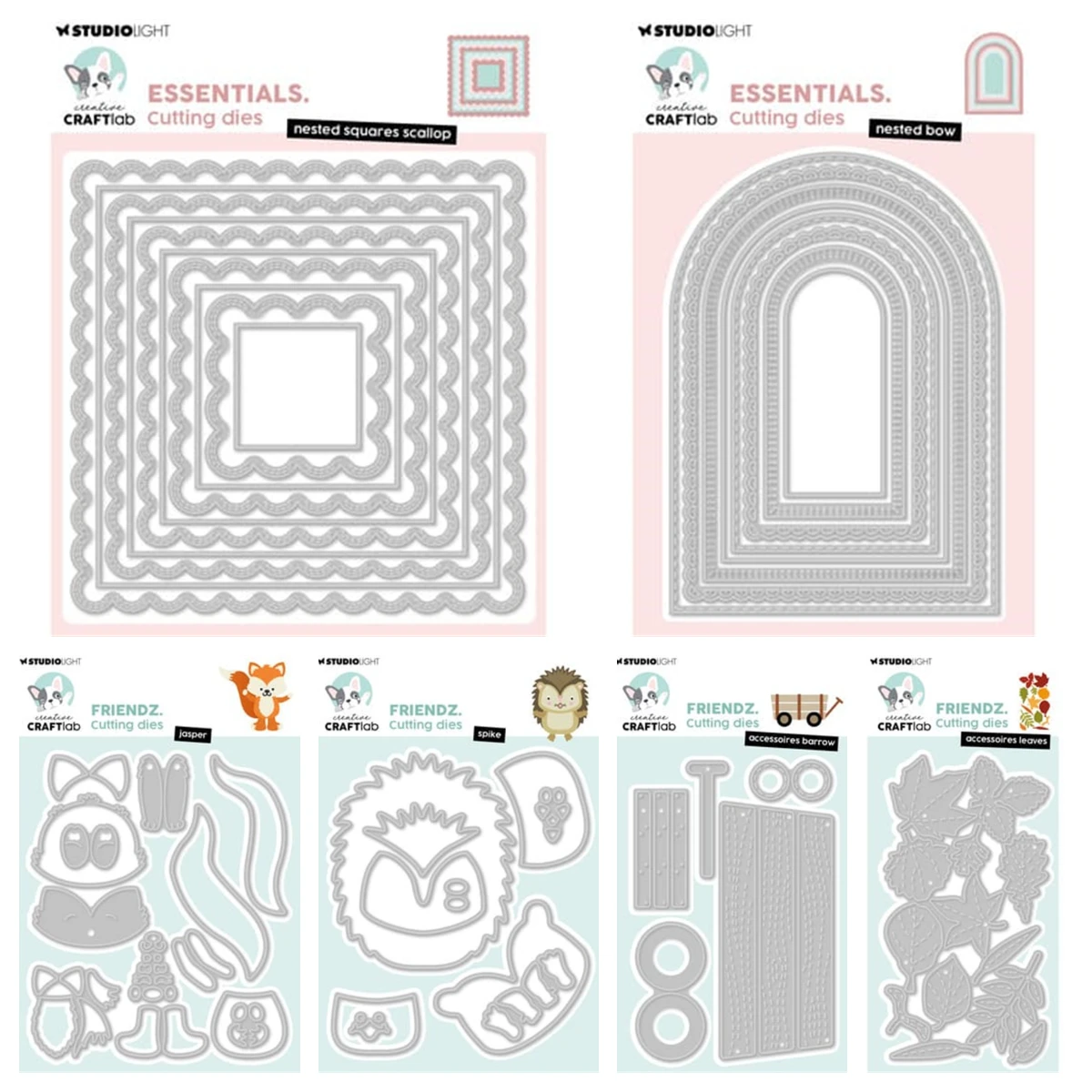 Rubber Stamp Blank - New Christmas Animals Silicone Stamps Scallop