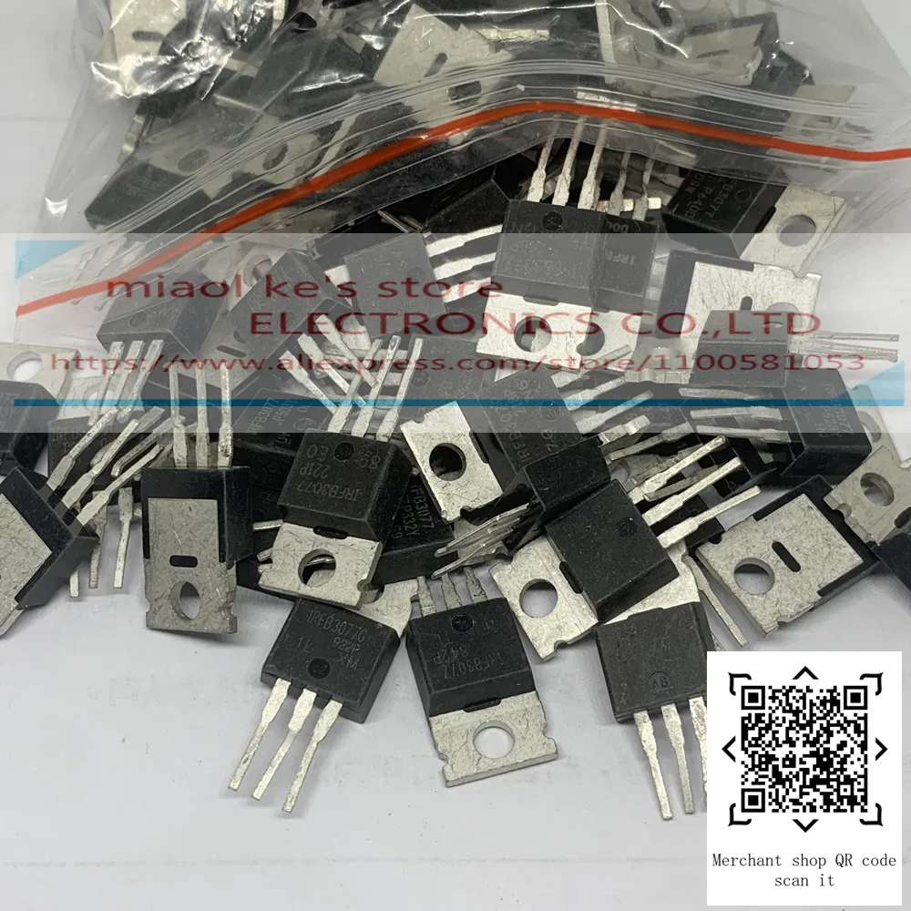 [Original ]10pcs: IRFB3077PBF IRFB3077 IRFB3077GPBF IRFB3077G (With tin) - MOSFET N-Channel  75 V 120A(Tc) 370W(Tc) TO-220AB