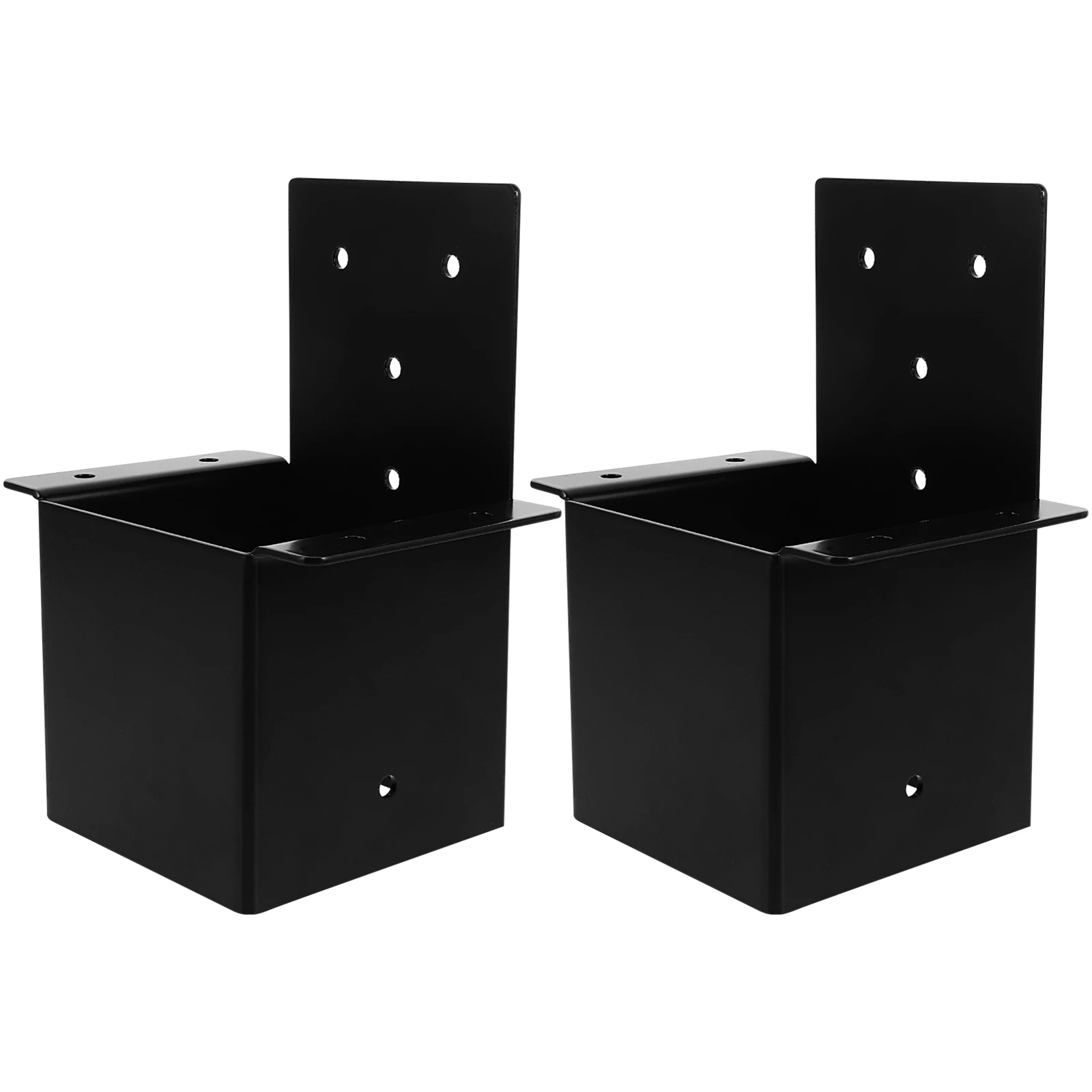 

2Pcs Pergola Brackets 4x4 Inch Black Stainless Steel Rafter Connectors for Deck Patio Gazebo Mounting Hardware Support