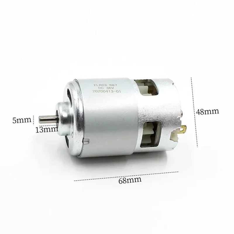 RS-887 High Speed Large Torque 48mm Motor Double Ball Bearing Drill Screwdriver Chainsaw Cutting Tool for Home Improvement