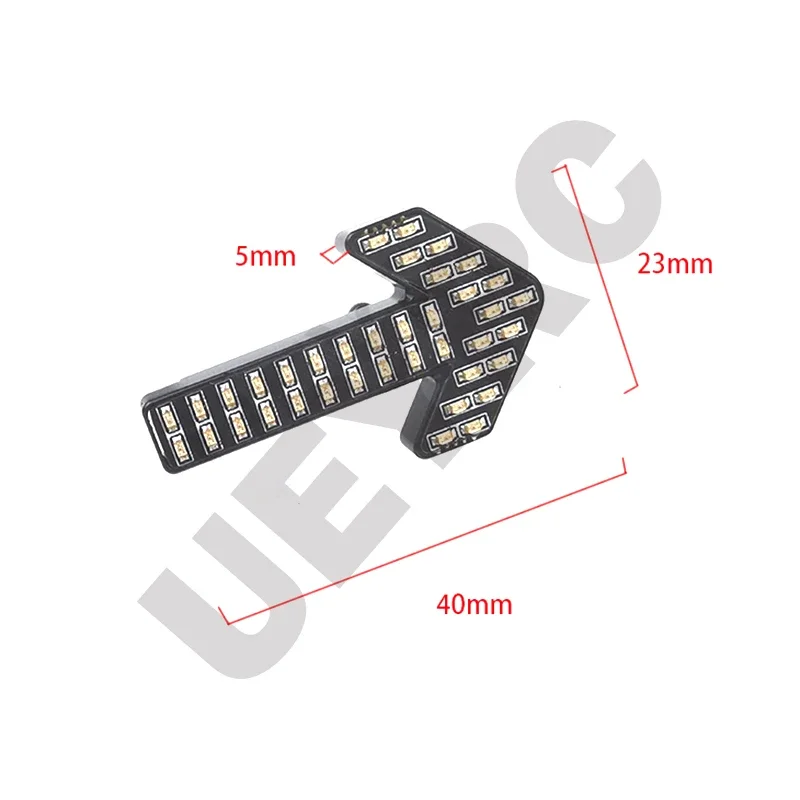 LED Arrow Indicator Light 4 Modes Running Water Lamp Parts for 1/14 Tamiya RC Truck Tipper SCANIA 770S 56368 VOLVO BENZ MAN Dit