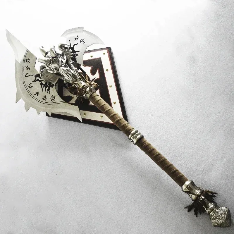 1/1 110 سنتيمتر WOW The Shadowmourne الفأس سبيكة معدنية الفأس Lich King Arthas FROSTMOURNE'S Brother سلاح تأثيري أنيمي عرض مسرحي الدعائم