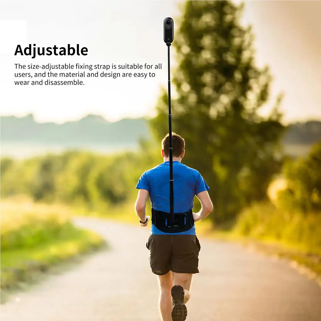 Adjustable Camera Waist Belt Outdoor Sports Cameras Bracket Wearable Cam Mount Harness Running Climbing Hiking