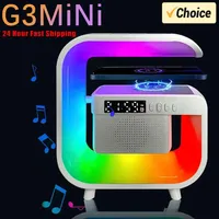 Multi functional audio wireless charging dock RGB TF night light 15W iPhone fast charging station Samsung Xiaomi Huawei