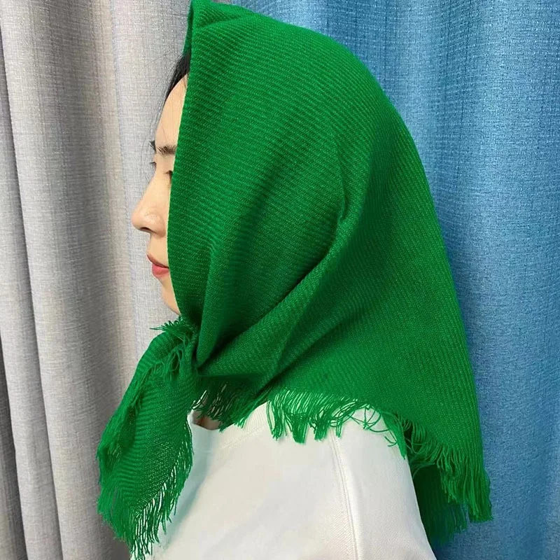 

Village Girl Sle Square Headscarf ular Red And een Retro Rural Women's Scarf for Photoaphy And Performance