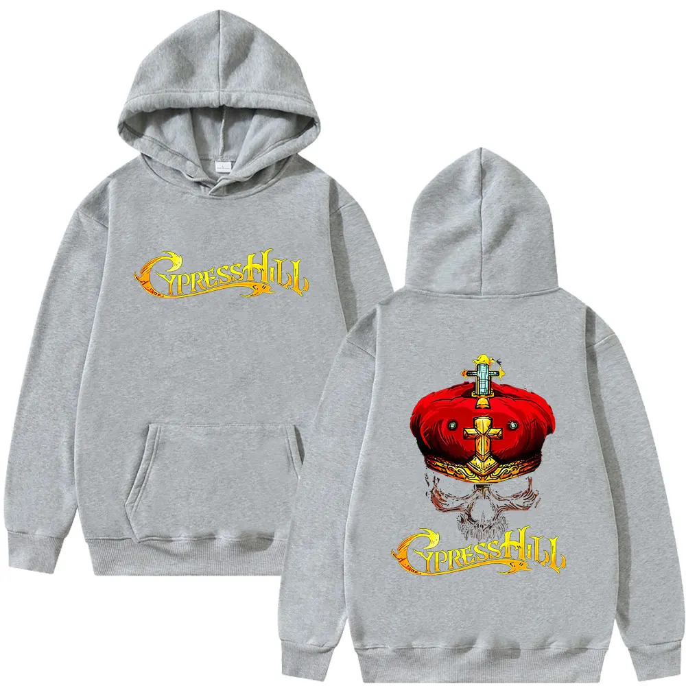 래퍼 Cypress Hill Stoned Raiders 후드티 해골 그래픽 풀오버 남성 빈티지 캐주얼 후드티 남성 힙합 스트리트웨어 가을