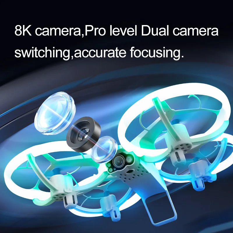 NEW V33 Mini Drone 8K 4K HD Wide Angle Camera 360° protection WiFi FPV Drones Height Keep RC Quadcopter Gifts Toys 4DRC