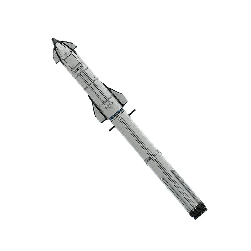 Commercial Space Rocket Model MOC Building Bricks War Equipment Style Modular Technology Gifts Holiday Assemble Toys Suit