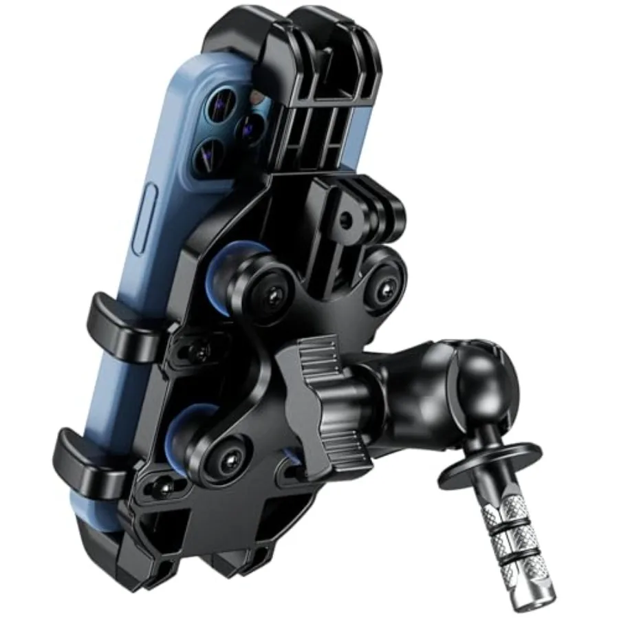 

Мотоциклетная вилка, держатель для телефона с гасителью вибрации, сверхмощная подставка для мобильного телефона, подходит для трубок выноса 12 мм25,4 мм i