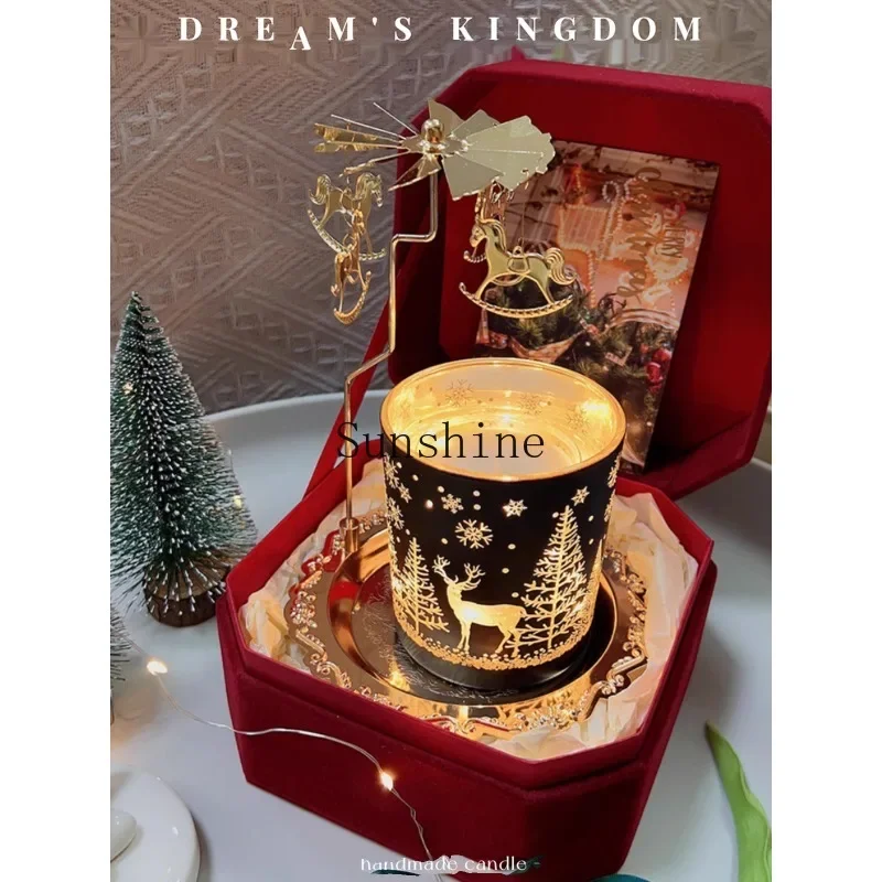 High-end light luxury aromatherapy candles LED home fragrance gift box marquee wedding girl birthday