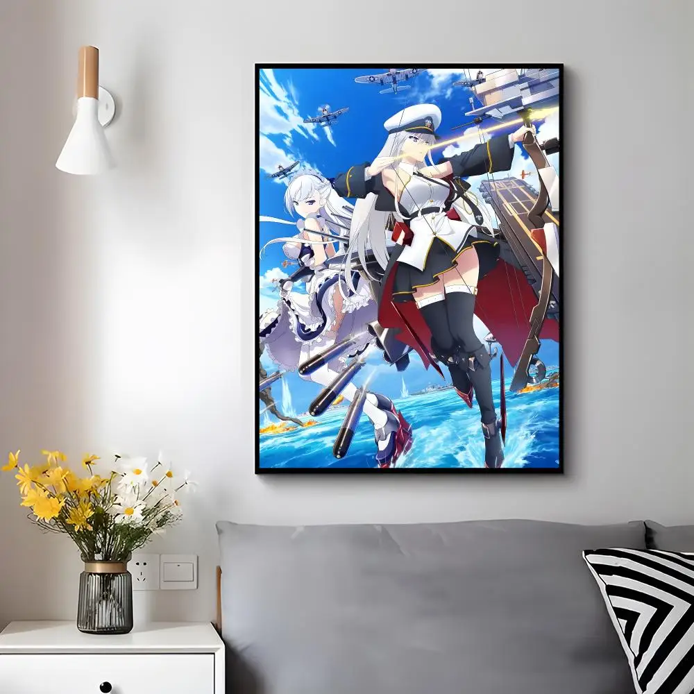 game gacha Azur Lane Poster Modern Luxury Wall Poster Home Decor Space Enhancer