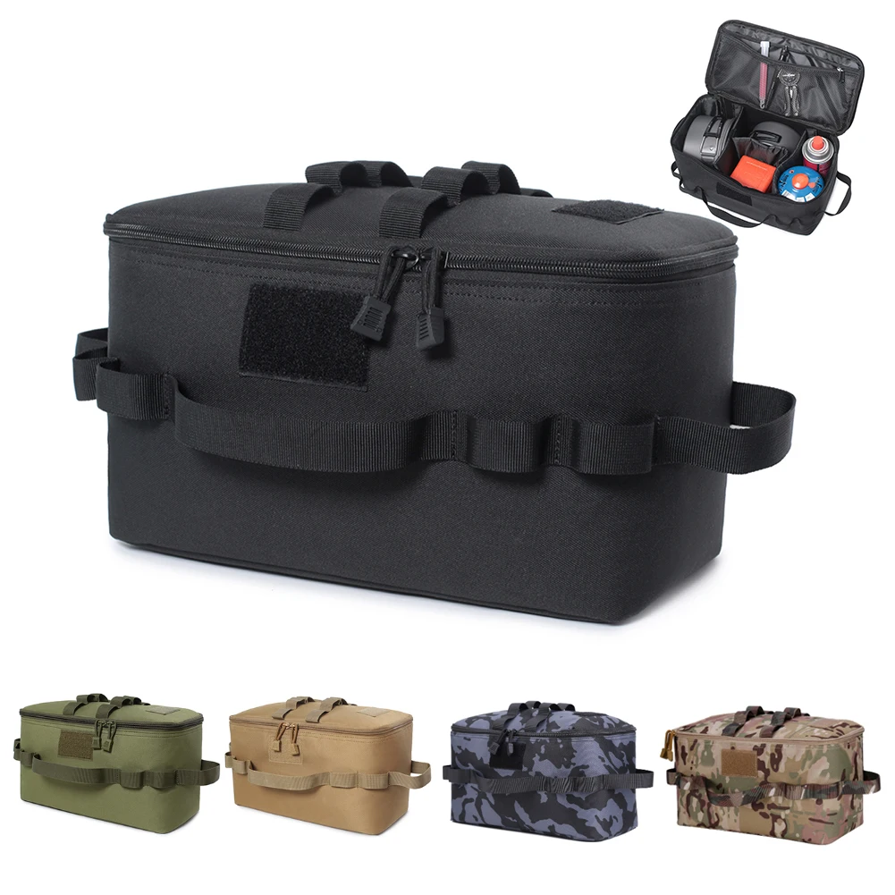 Camping Storage Bag picnic basket outdoor camping Lamps Gas Stove Gas Canister Pot carry bag storage sack Picnic Bag