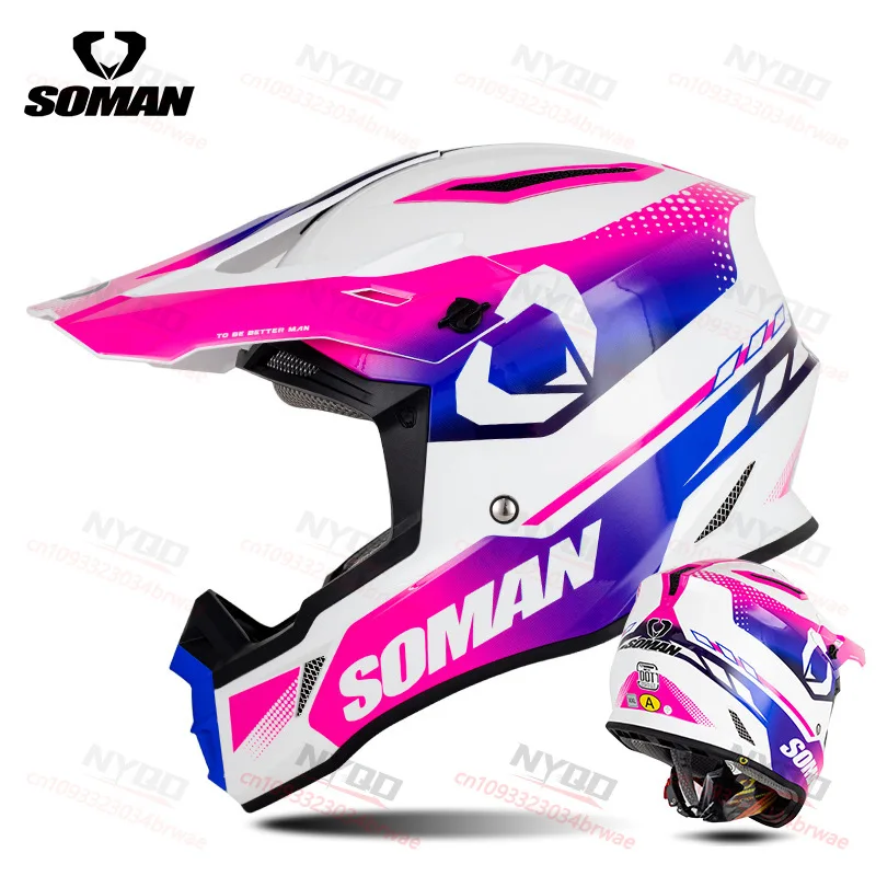 

SOMAN M11 Motorcycle Off Road Helmet Adult Riding Helmet Personalized Helmet Motocross Casco Motorbike Capacete DOT Approved