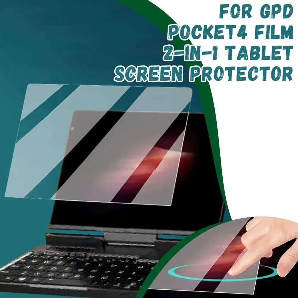 Screenprotector voor GPD Pocket 4 High Definition Krasbestendig Zachte film 2-in-1 8,8-inch gehard glas Schermbeschermend