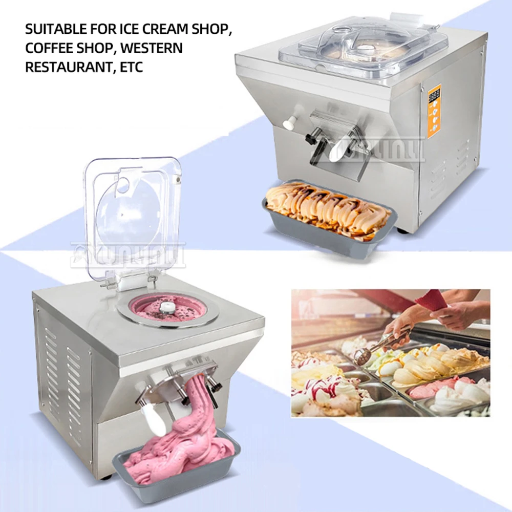 20L Commercial Hard Ice Cream Machine เดสก์ท็อปตุรกีอิตาเลี่ยน Maquina Fazer Sorvete สแตนเลส Maquinas Para Aser Helados
