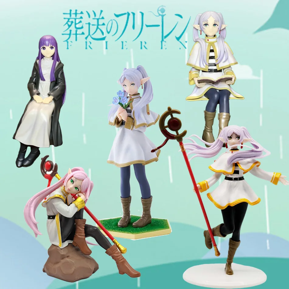 Frieren Anime Girl Action Figure: beyond Journey's End Stark/Fern Collectible Model Doll voor speelgoedverzamelaars