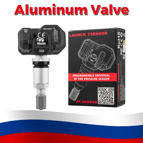 Датчики TPMS с двойной частотой (315 МГц + 433 МГц) для запрессовки, универсальные, программируемые, уровня OE, для контроля давления в шинах