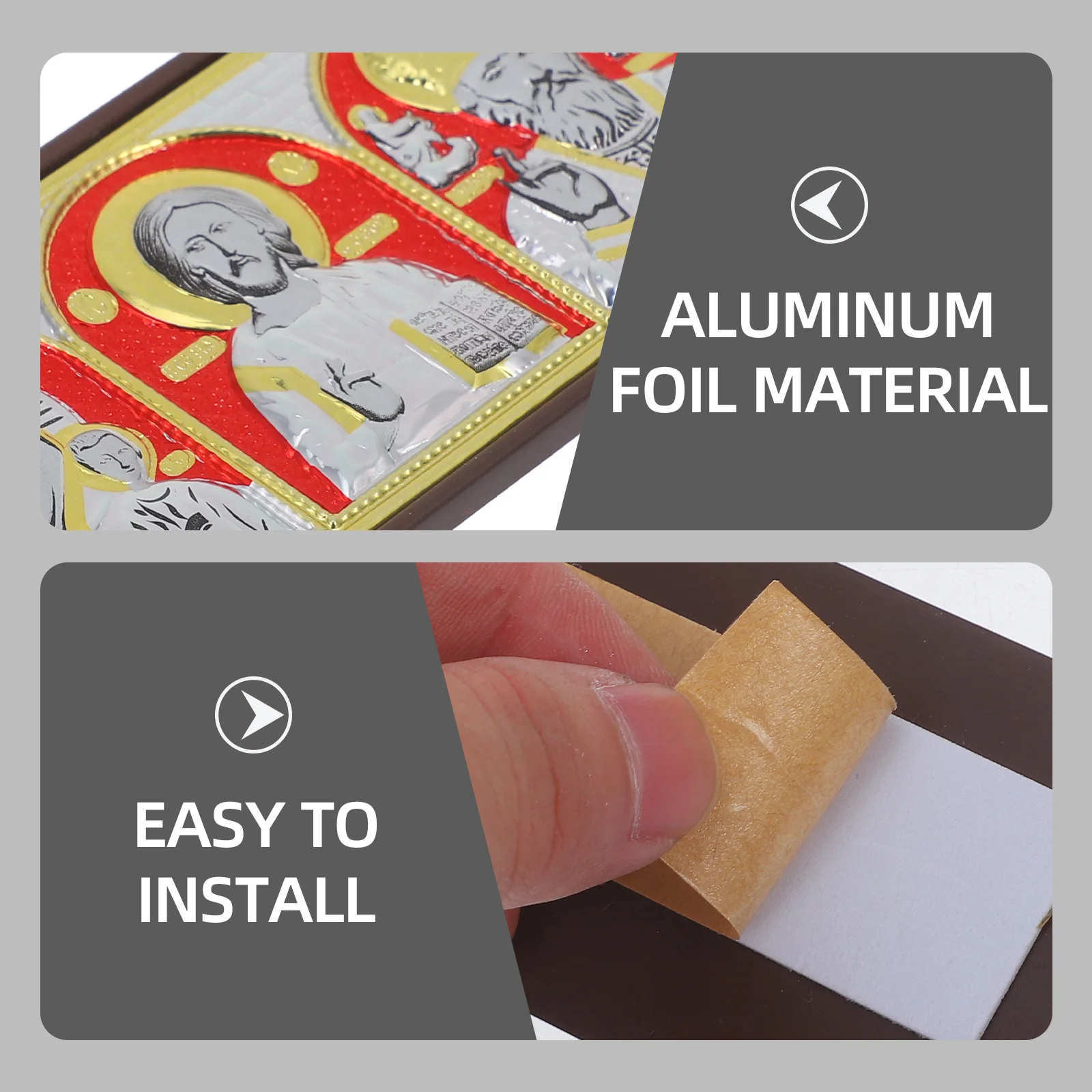 

Aluminum Foil Christmas Ornament Unique Design Table Centerpiece for Christmas Table Signs Decor Xmas Party Favor Gift