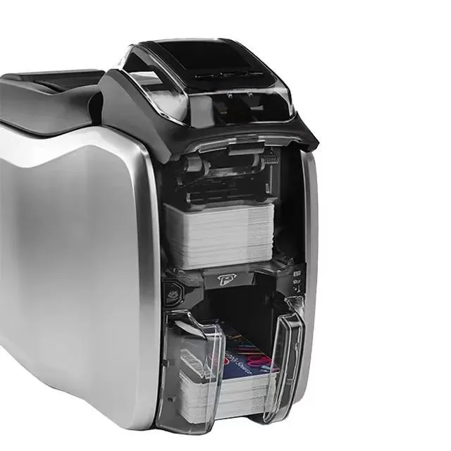 Original Zebra ZC300 Single Side Dual Side Plastic Pvc Card Printer 300Dpi Desktop Printer